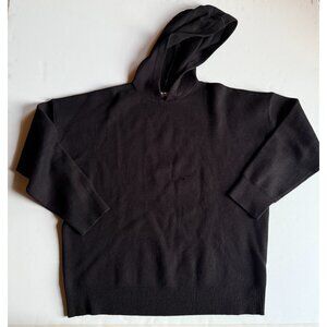 ZARA Black Knit Hoodie Pullover Sweater - Men’s Medium